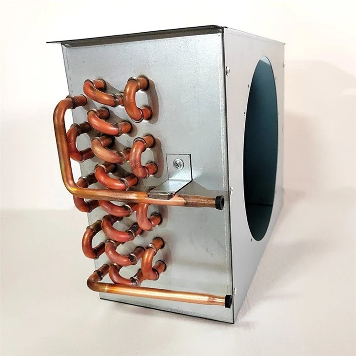 Display Case Copper Tube Aluminum Fin Condenser